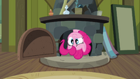 Pinkie Pie in Cranky's fireplace S02E18