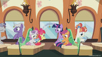 Season 8 promo image - Twilight and CMC on the train