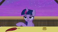 Twilight Sparkle looking exhausted S7E22