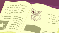 Twilight as a book drawing S5E12