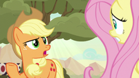 Applejack reminding Fluttershy S8E23