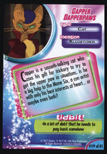 Capper Dapperpaws MLP The Movie trading card back