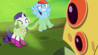 Dash and Rarity overwhelmed by bad breath S8E17