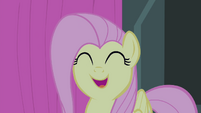 Fluttershy feeling happy while singing S4E14