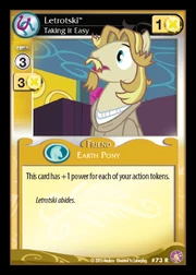 Letrotski, Taking It Easy card MLP CCG