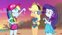 Rainbow Dash holding an old earring EGDS15