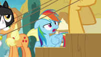 Rainbow impatiently watches the grannies board S8E5