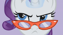 Rarity gets irritated at Twilight and Applejack's rude entry.