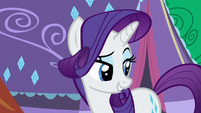 Rarity looking back at Sweetie Belle S7E16