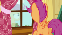 Scootaloo looking out of the window S3E06