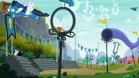 The Wonderbolts' practice grounds S7E21