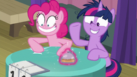 Twilight moves bell away from Pinkie S9E16