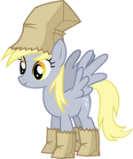 Derpy Hooves in her Nightmare Night costume from the Castle Creator game.