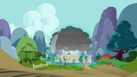 Ponyville covered by a dome S3E05