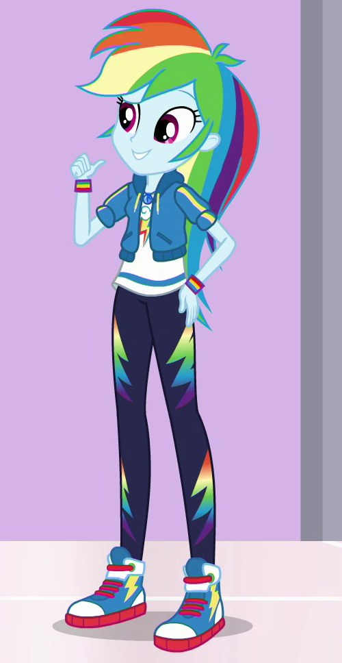 rainbow dash in human form