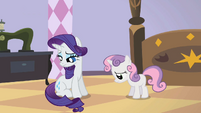 Rarity and Sweetie Belle are sad S2E05
