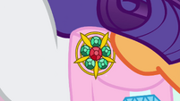 Rarity wearing an identical brooch S4E22