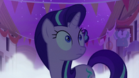 Starlight Glimmer looking at the tall shadow S6E25