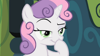 Sweetie Belle's smug face.