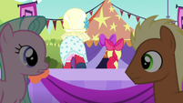 Apple Bloom and Orchard Blossom leave the stage S5E17