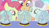 CMC and crystal snow globes S03E11