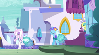 Canterlot ponies all wearing Princess Dresses S5E14