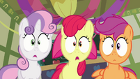 The Cutie Mark Crusaders, seen here having the alcohol affect them for the first time.