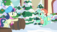 Lyra and Sweetie Drops at Hearth's Warming MLPBGE