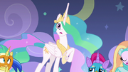 Princess Celestia acting flatly and wooden S8E7