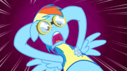 Rainbow Dash freaking out S3E7