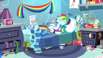 Rainbow Dash lounging in her bedroom SS12