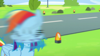 Rainbow Dash shaking her head S6E7