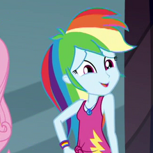 Rainbow Dash Eg Gallery Overview My Little Pony Friendship Is Magic Wiki Fandom Rainbow dash is still competing, but she is not the racer she used to be. my little pony friendship is magic wiki