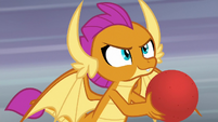 Smolder holding a ball S8E2