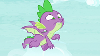 Spike losing his flight balance S8E24