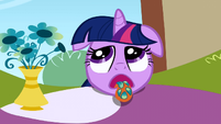 Twilight licking up the flowers S1E3