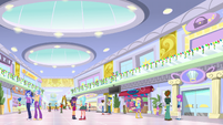 Wide interior view of Canterlot Mall EGHU