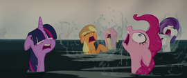 Main ponies returning to the surface MLPTM