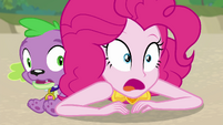 Pinkie Pie and Spike gasping in shock EGFF