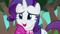 Rarity looking embarrassed S8E17