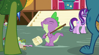 Spike gulps nervously S7E15