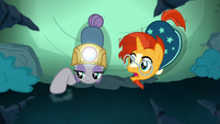 Sunburst "taking some kind of core sample?" S7E24