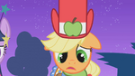 Applejack realizes she looks bad in the dress S1E14