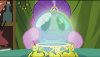 Pinkie Pie looking through the crystal ball S2E20