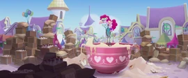 Pinkie Pie mixing a giant bowl of batter MLPTM