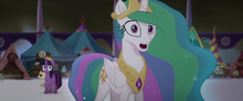 Princess Celestia giving instructions to Luna MLPTM