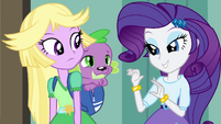 Rarity -we'll need a disguise for your dog- EG