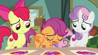 Scootaloo lowers head in defeat again S9E12