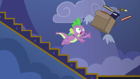 Spike tripping and falling over on the stairs S6E25