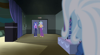 Trixie sees Celestia and Luna in the corridor EG2